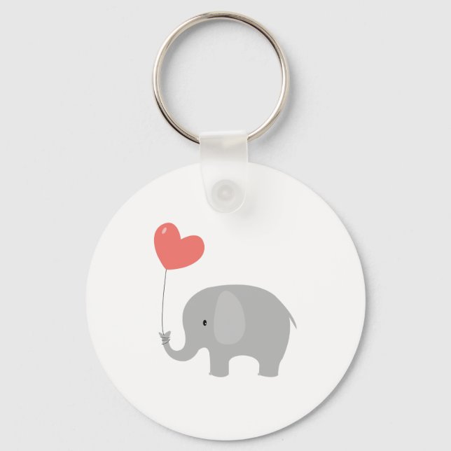 Liebe Elephant Schlüsselanhänger (Vorderseite)
