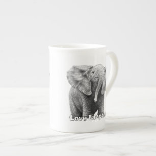 Liebe Elephants Spezielle Tasse