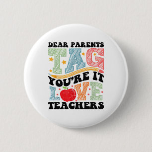 Liebe Eltern markieren Sie es ist Liebe Lehrer aus Button