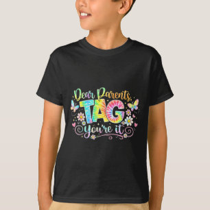Liebe Eltern Tag Lehrer Binden T-Shirt Färben Letz