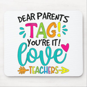 Liebe Eltern Tag Sie sind es Liebe Lehrer Gefärbte Mousepad