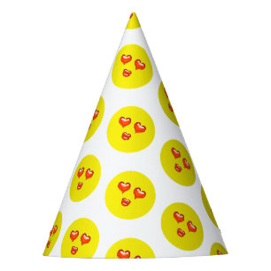 Liebe Emoji Birthday Party Partyhütchen