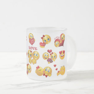 Liebe Emoji Mattglastasse