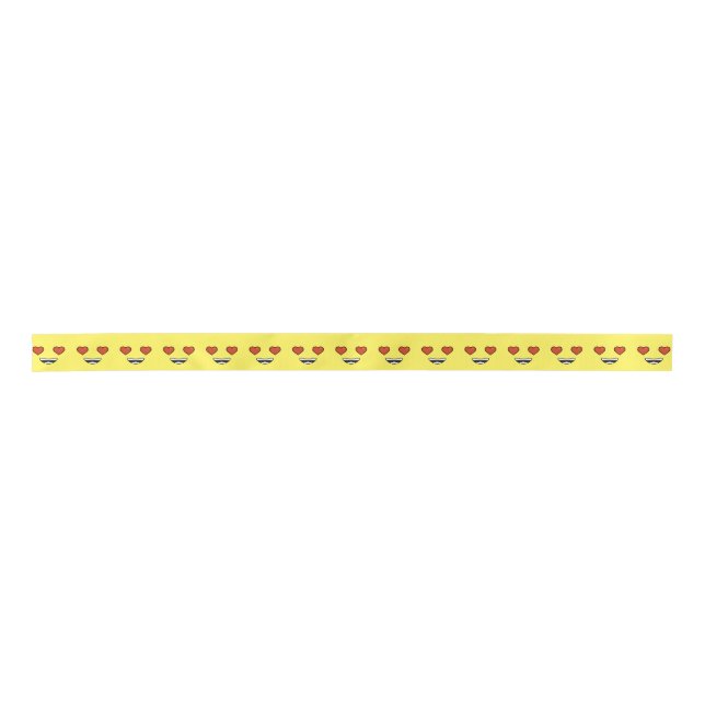 Liebe Emoji Satinband (Vorderseite)