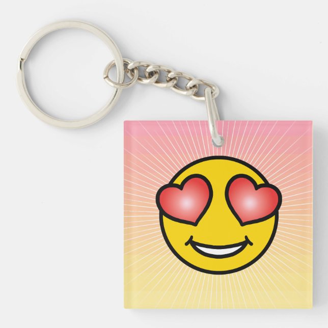 Liebe Emoji Schlüsselanhänger (Vorderseite)