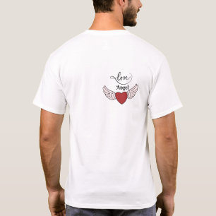 "Liebe Engel" T - Shirt "Back Heart" Minimalisti