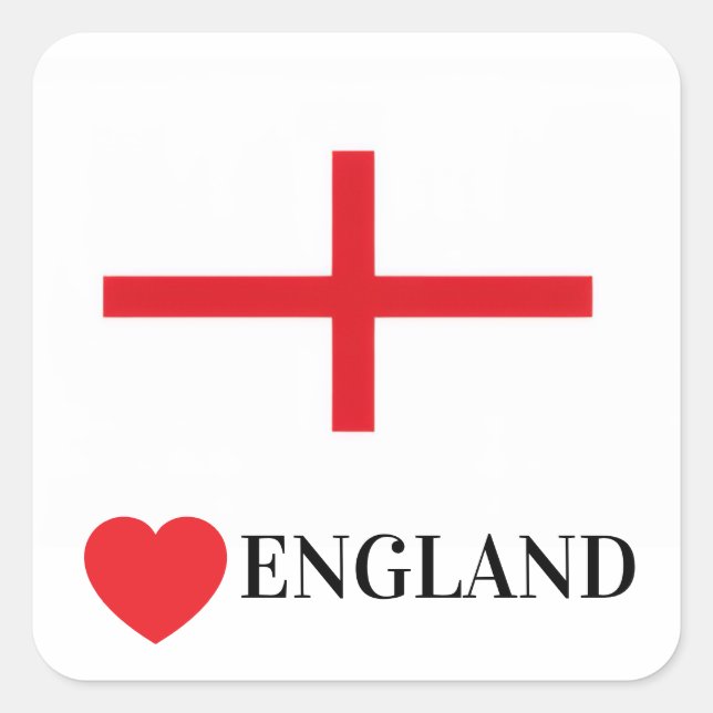Liebe England Protest Sticker (Vorderseite)