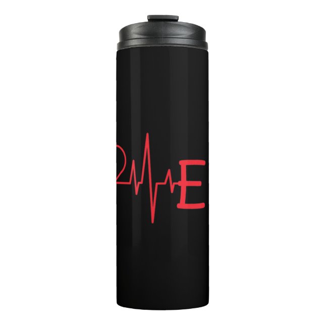Liebe ER Heartbeat Ärztliche Krankenschwester Kran Thermosbecher (Vorderseite)