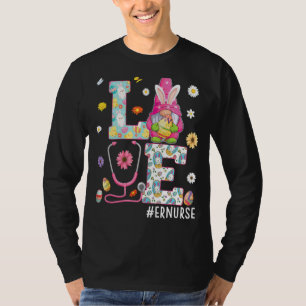 Liebe Er Nurse Bunny Gnome Ostereier Jagd Krankenp T-Shirt