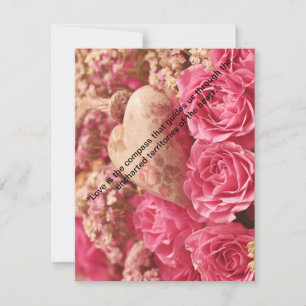 "Liebe erblüht: Moderner Valentinstag-Druck" Feiertagskarte