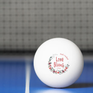Liebe Erblüht Personalisierte Braut Bräutigam Hoch Tischtennisball