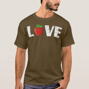Liebe Erdbeeren Niedlich Girls Boys Strawberry Fru T-Shirt
