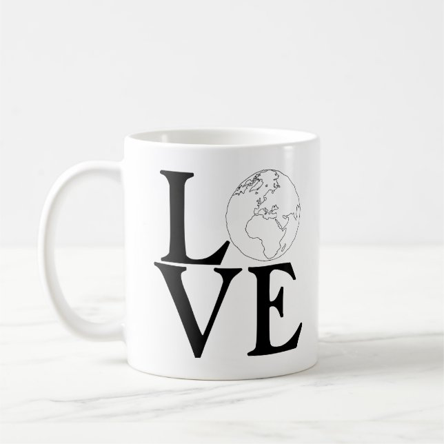 Liebe Erde! Kaffeetasse (Links)