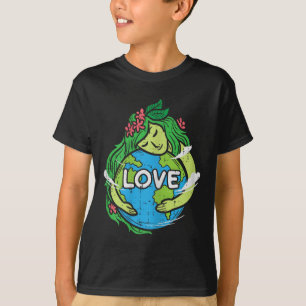 Liebe Erde Planet Umarmung Natur Umwelt Ea T-Shirt