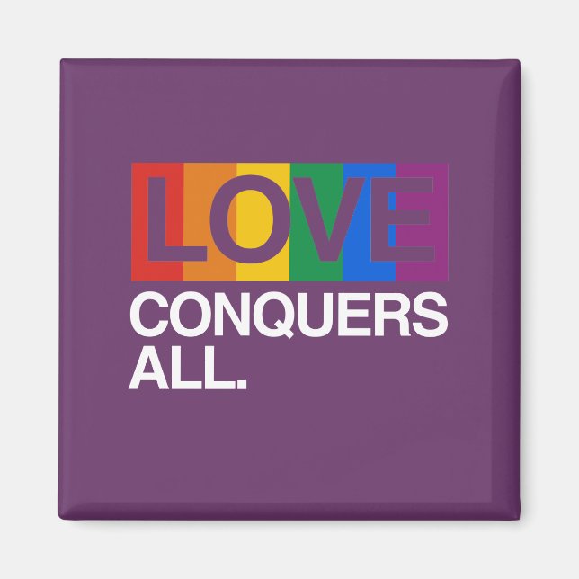 LIEBE ERHÄLT ALLE -.png Magnet (Vorne)