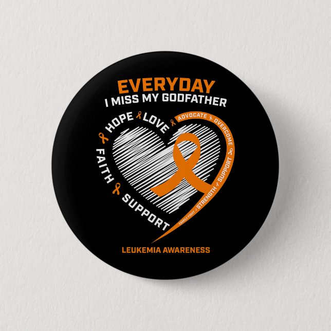 Liebe Erinnerung an die Götzenleukämie Button (Vorderseite)
