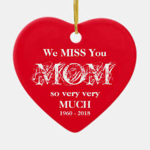 Liebe Erinnerung Personalisierte MAMA Weihnachtssc Keramik Ornament