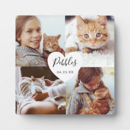 Liebe Erinnerungen Pet Memorial Foto Square Collag Fotoplatte