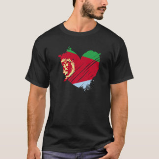 Liebe Eritrea Flag I In meiner DNA für Eritreer T-Shirt