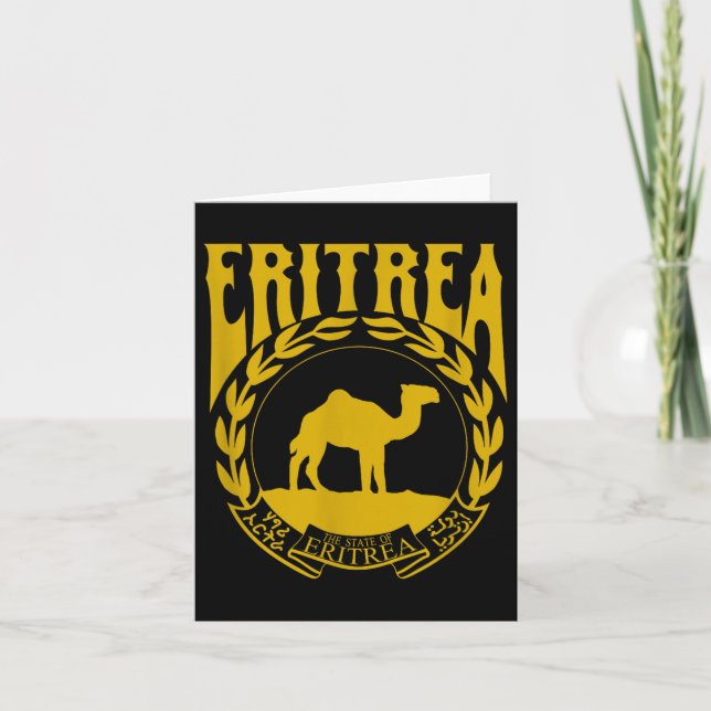 Liebe Eritrea mit Eritrea Emblem Eritrea Independe Karte (Vorderseite)