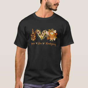 Liebe Erntedank Gobbe Türkei Herbstfall T-Shirt