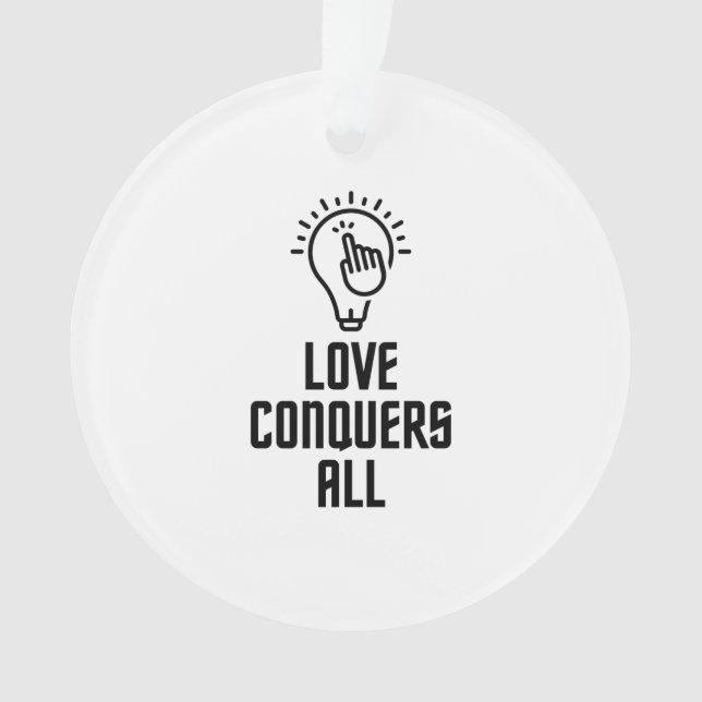 Liebe erobert alle ornament (Vorderseite)