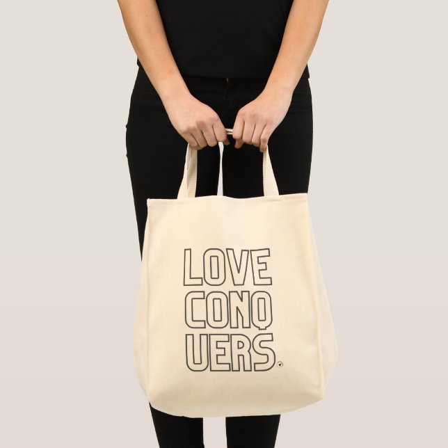 Liebe erobert Shopping-Tasche Tragetasche (Vorderseite (Produkt))