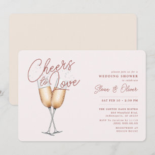 Liebe  Erröten Brautparty Einladung