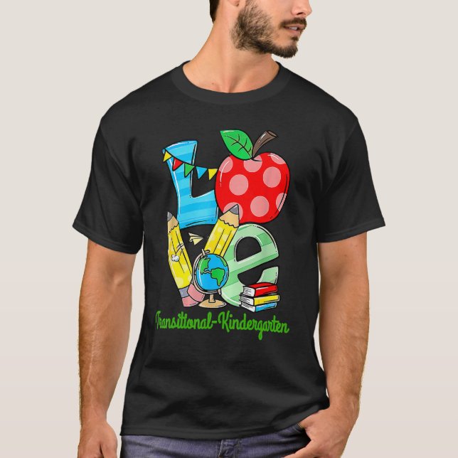 Liebe Erster Tag des Kindergartentees T-Shirt (Vorderseite)