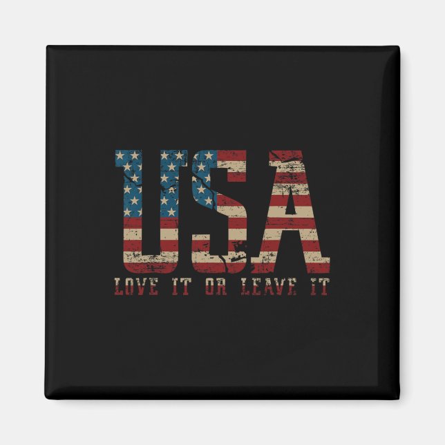 Liebe es oder verlasse es Amerika - Wähle Donald T Magnet (Vorne)