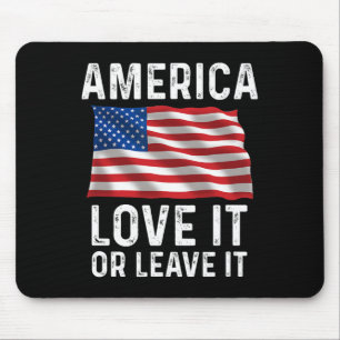 Liebe es oder verlasse es Patriotische amerikanisc Mousepad