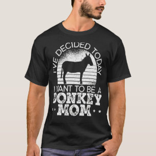 Liebe Esel Pferd Esel Mutter Tier T-Shirt