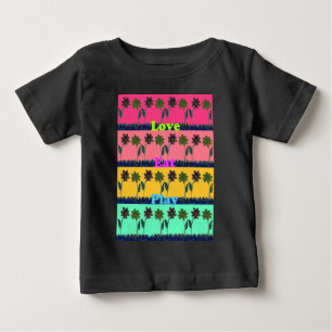 Liebe Essen Spiel Kunst Druck Baby T-shirt