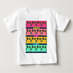 Liebe Essen Spielkunst Printwerbung Baby T-shirt