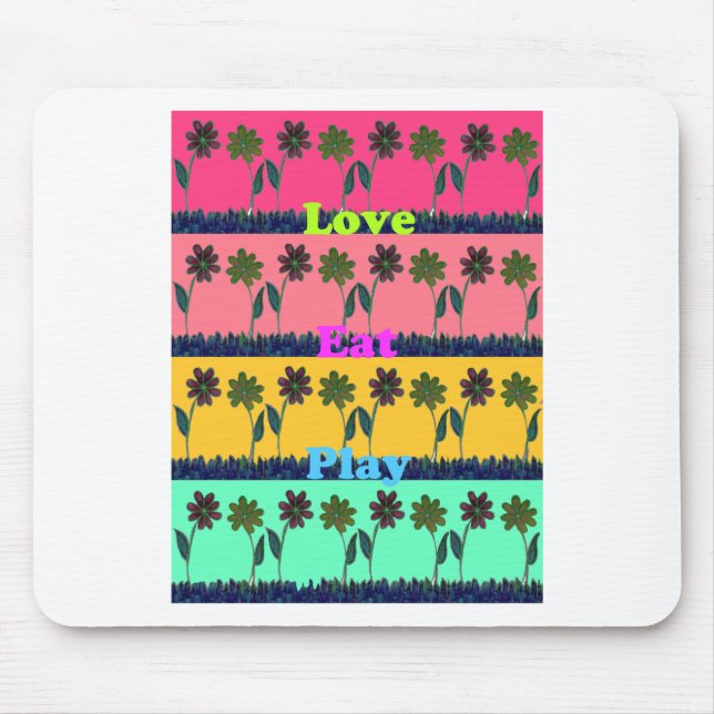 Liebe Essen Spielkunst Printwerbung Mousepad (Vorne)