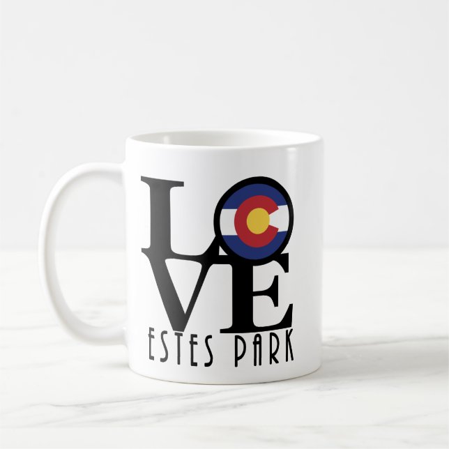 LIEBE Estes Park CO 11oz Kaffeetasse (Links)
