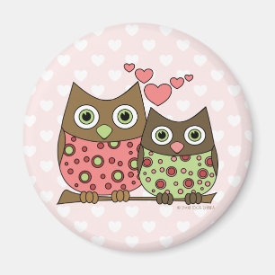 Liebe-Eulen Magnet