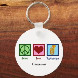 Liebe Euphonium Niedlich Custom Schlüsselanhänger