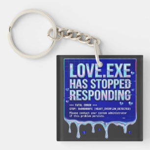 Liebe Exe Bluescreen des Todes Y2K Tech Lustiger C Schlüsselanhänger
