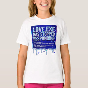 Liebe Exe Bluescreen des Todes Y2K Tech Lustiger C T-Shirt