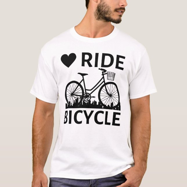 Liebe Fahrrad T-Shirt (Vorderseite)