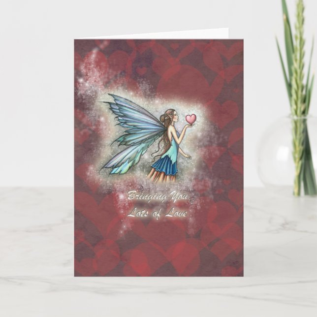 Liebe Fairy Card, Notecard Feiertagskarte (Vorderseite)
