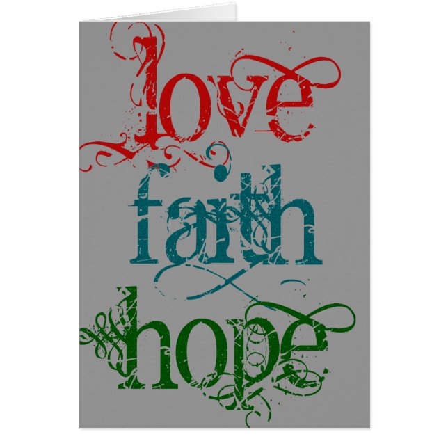 LIEBE FAITH HOFFE (Vorne)