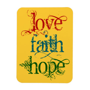 LIEBE FAITH HOFFE MAGNET