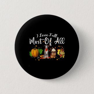 Liebe fällt am meisten von allen Pumpkin Greyhound Button