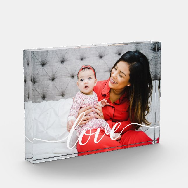 Liebe Familie Skript Personalisiertes Foto (Links)