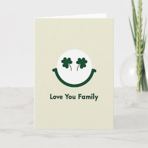 Liebe Familie Smile-Karte Karte