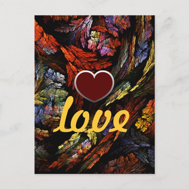 Liebe Farbharmonie Postkarte (Vorderseite)