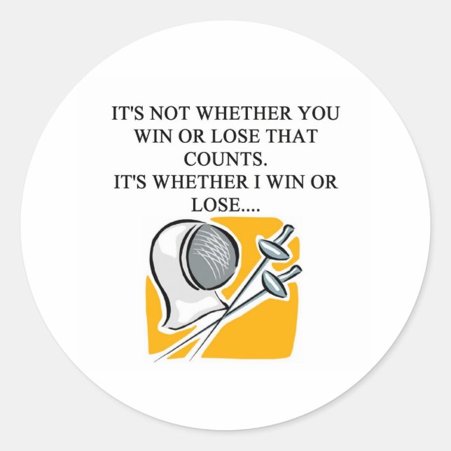 Liebe-Fechtraumgestaltung Runder Aufkleber (Vorderseite)