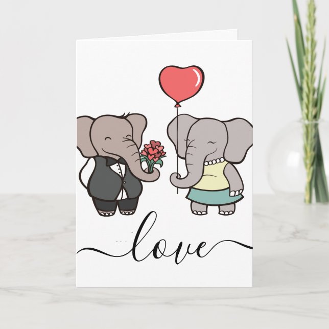 Liebe Feiertagskarte (Vorderseite)